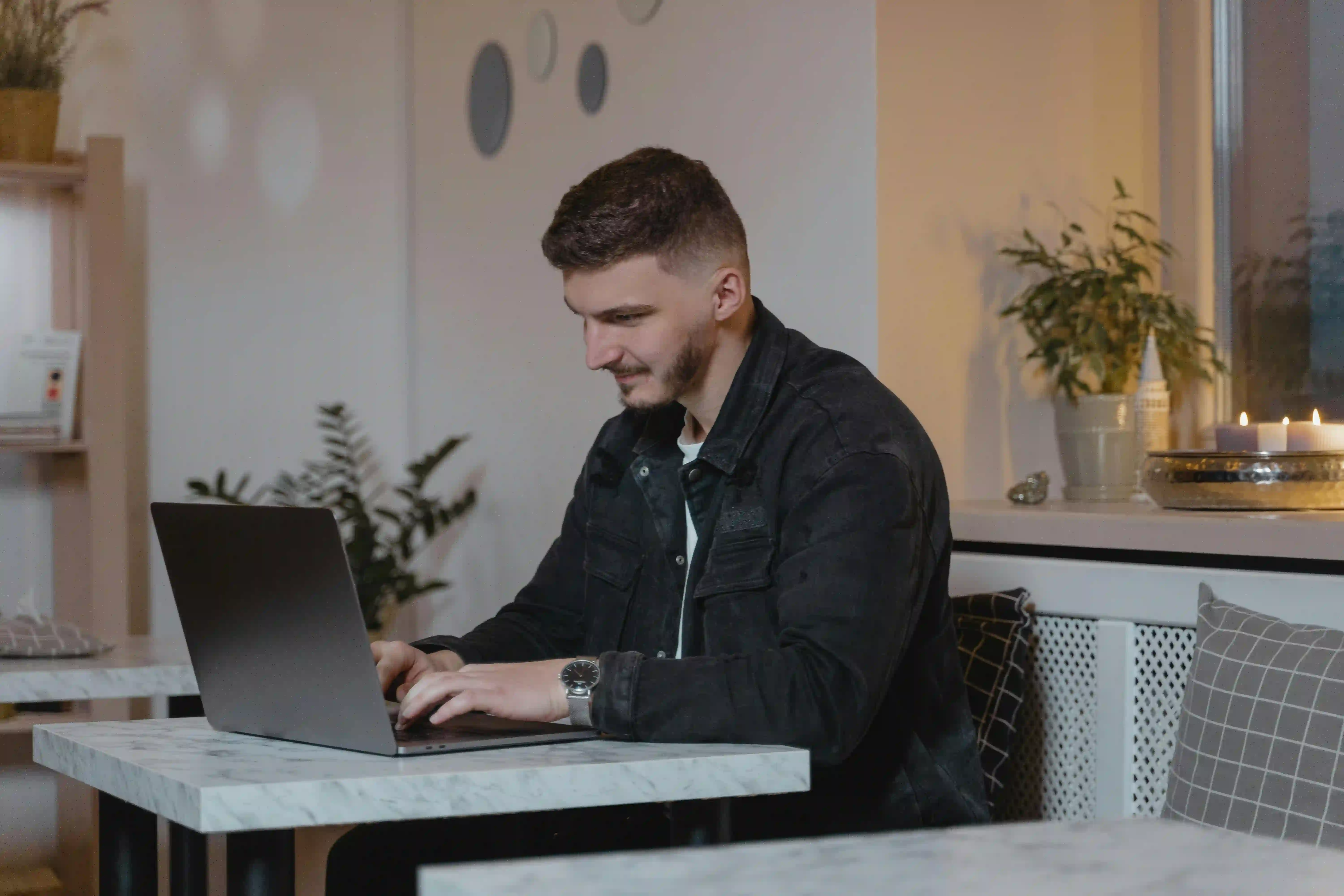 Man with laptop